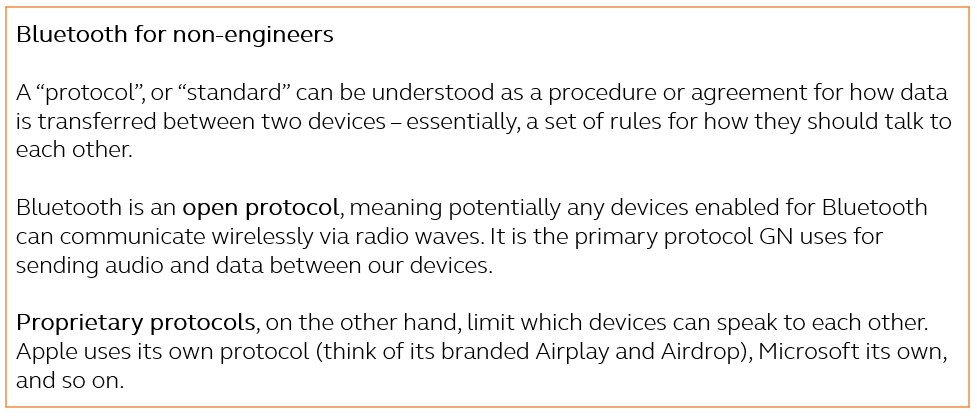 Bluetooth for non engineers explainer text box